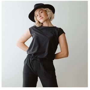 ALBION Jetsetter Jumpsuit Light Chambray. WOMENS X SMALL.